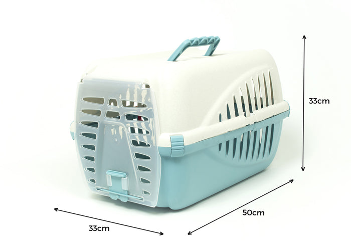 Trasportino Pet Animali Domestici Modello Fufi Colore Azzurro