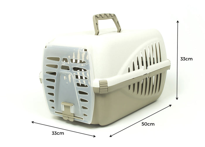 Trasportino Pet Animali Domestici Modello Fufi Colore Beige