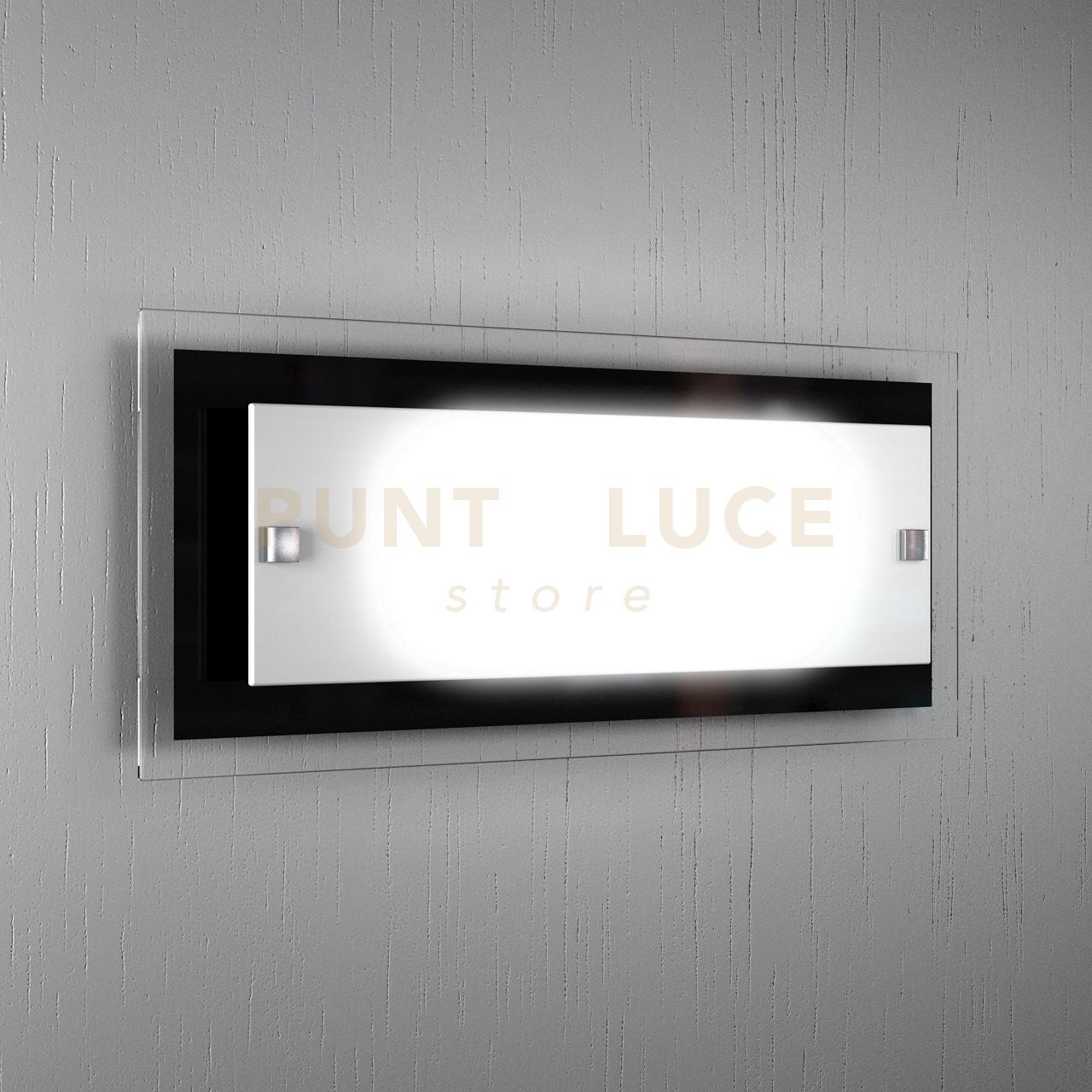 TRAY APPLIQUE GRANDE 2 LUCI NERA 1087-AG-NE