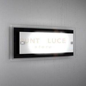 TRAY APPLIQUE GRANDE 2 LUCI NERA 1087-AG-NE