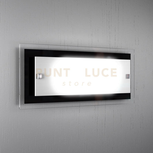 TRAY APPLIQUE GRANDE 2 LUCI NERA 1087-AG-NE