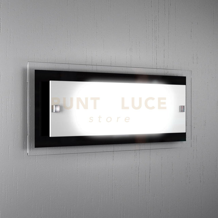 TRAY APPLIQUE GRANDE 2 LUCI NERA 1087-AG-NE