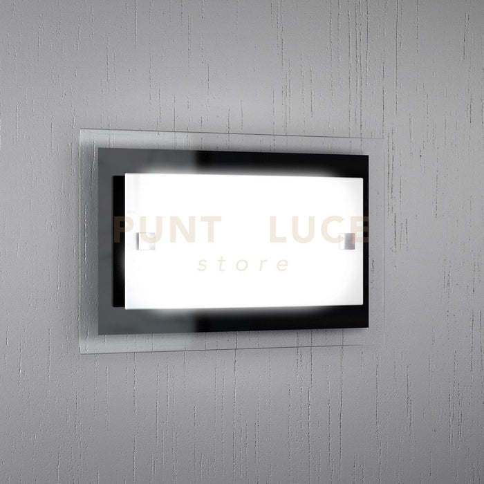 TRAY APPLIQUE PICCOLA 1 LUCE NERA 1087-AP-NE