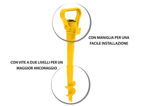 Trivella Picchetto Per Ombrellone Spiaggia Sicurezza Ancoraggio Sabbia Giarre