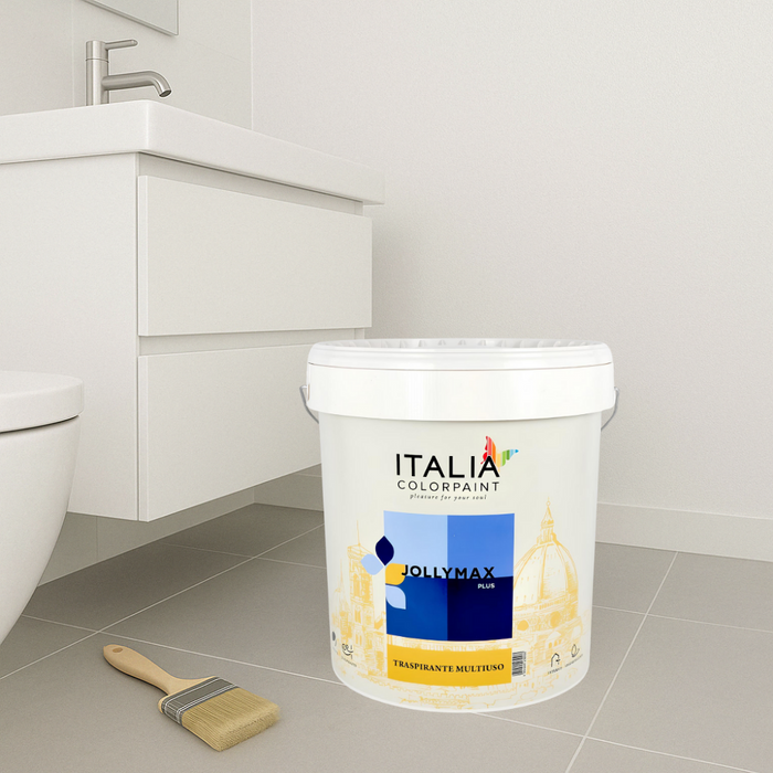 Idropittura murale traspirante multiuso bianca jollymax plus vari formati *** formato 2.5 lt, confezione 1