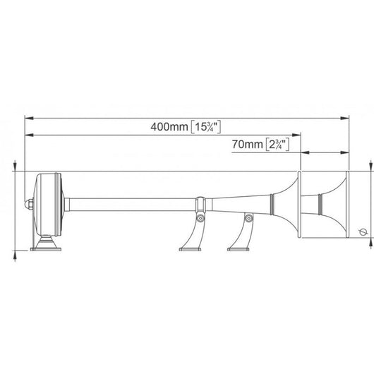 TROMBA A CORNETTO 12V.