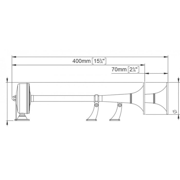TROMBA A CORNETTO 12V.