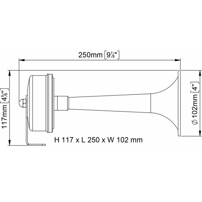 TROMBA A CORNETTO 12V.