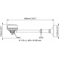 TROMBA A CORNETTO 12V.