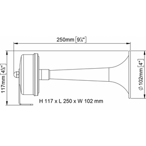 TROMBA A CORNETTO 24V.