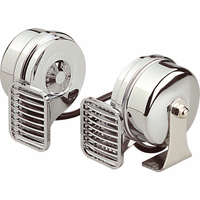 TROMBA DOPPIA CROMATA 12V.