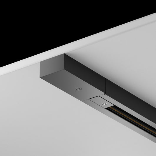 Binario Busbar Trunkings Unity In Alluminio Nero 2 Metri