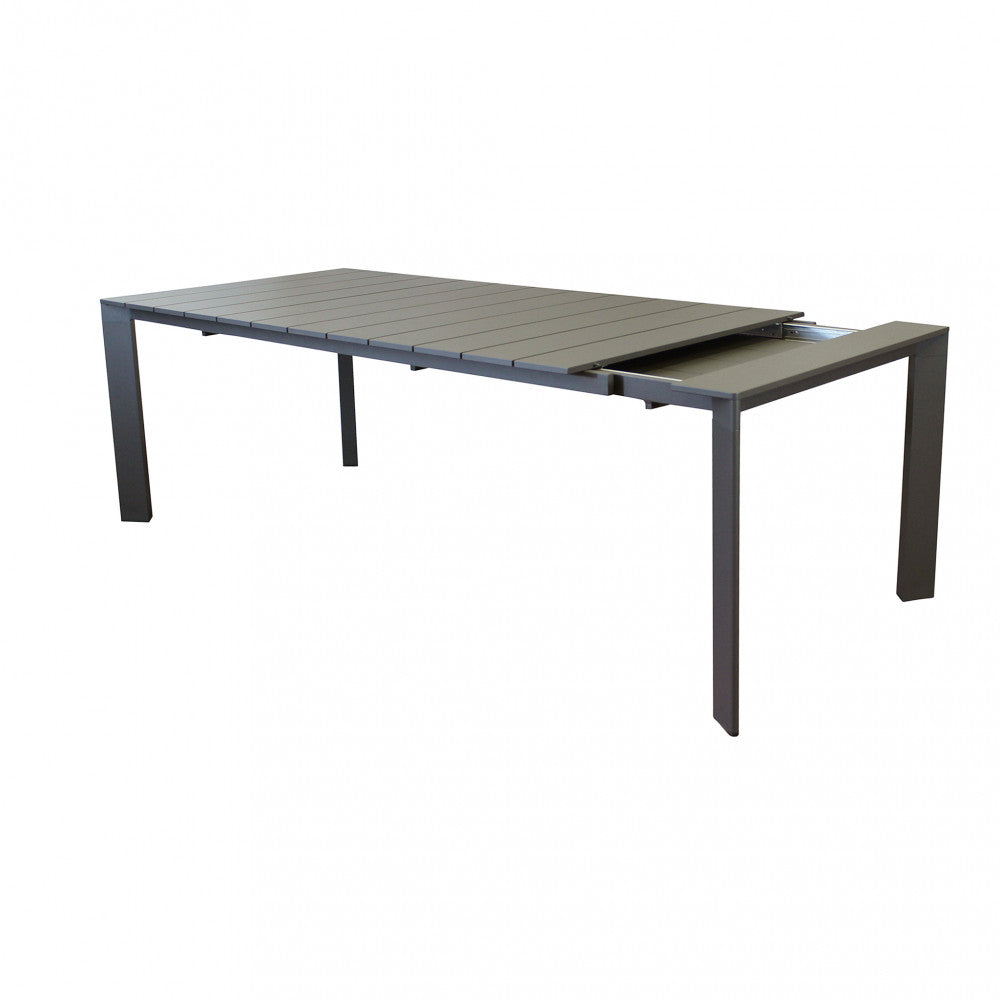 Tavolo Alluminio Taupe Sacramento 165/215X85 Cm
