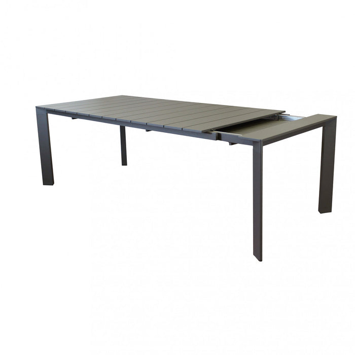 Tavolo Alluminio Taupe Sacramento 165/215X85 Cm