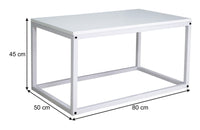 Tavolino da salotto, tavolino da caffè mod. Adam - Colore: Bianco - TS08AD