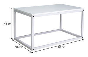 Tavolino da salotto, tavolino da caffè mod. Adam - Colore: Bianco - TS08AD