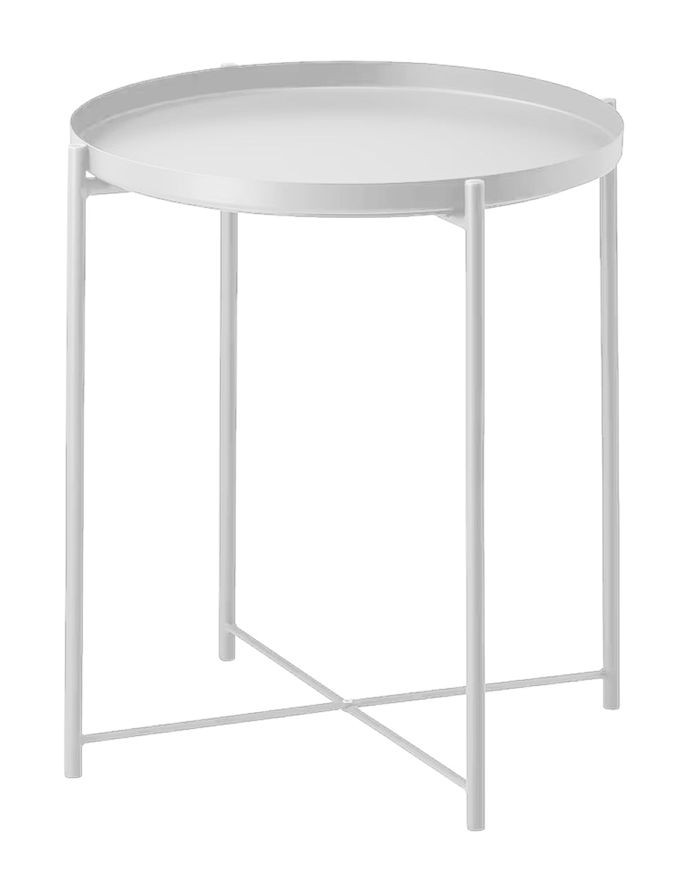 Tavolino da salotto in metallo mod. Willy - Colore: Bianco - TS08WI