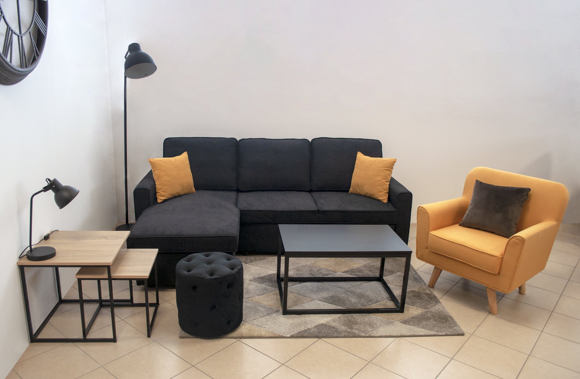 Tavolini da salotto sovrapponibili, tavolini da divano - Double - TS10DO