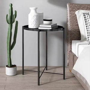 Tavolino da salotto in metallo mod. Willy - Colore: Nero - TS10WI