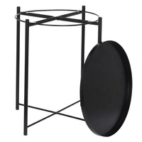 Tavolino da salotto in metallo mod. Willy - Colore: Nero - TS10WI