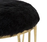 Sgabello Amelie Nero Ø Cm 40.5X46.5