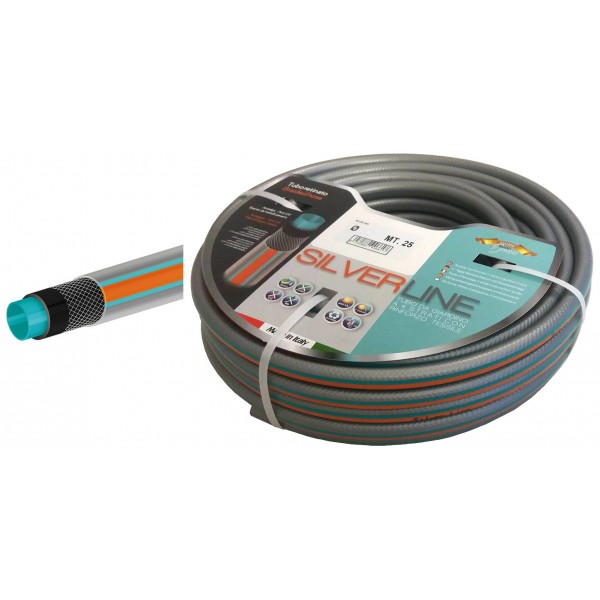 TUBO RETINATO 'SILVERLINE' 5/8X25 MT