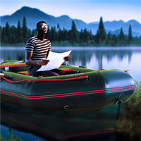 Turner 420 - Gommone Tender Gonfiabile 4,2m per 5+1 Persone con Remi e Accessori Fondo in Legno Sintetico Nero