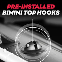 Turner 420 - Gommone Tender Gonfiabile 4,2m per 5+1 Persone con Remi e Accessori Fondo in Legno Sintetico Nero