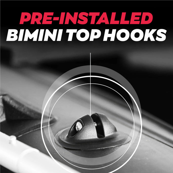 Turner 420 - Gommone Tender Gonfiabile 4,2m per 5+1 Persone con Remi e Accessori Fondo in Legno Sintetico Nero