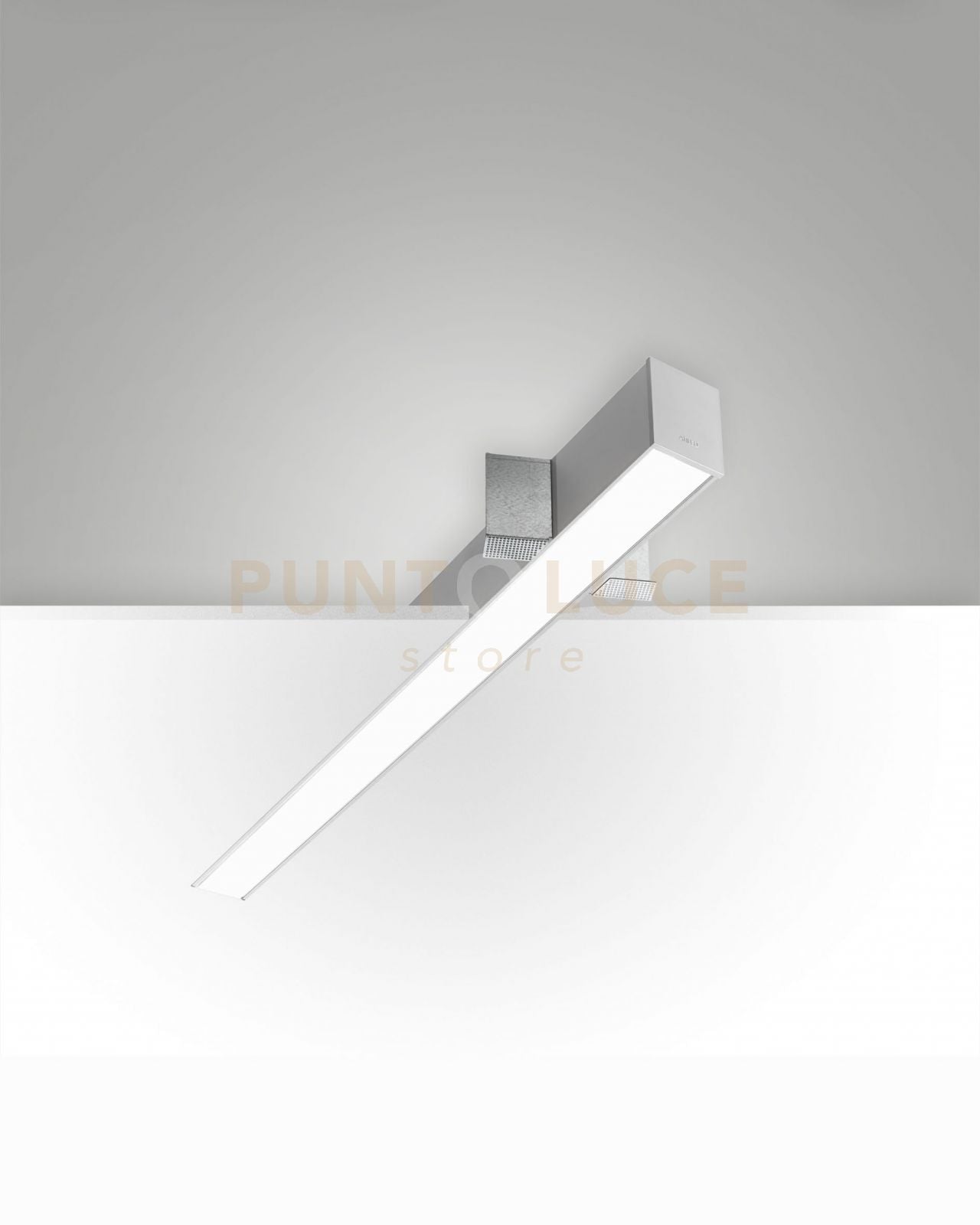 TURNER INCASSO A RASO ALLUMINIO 29W 4000K 3570LM OPALE IP40 100CM