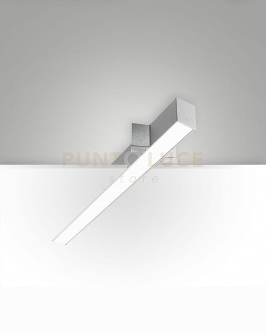 TURNER INCASSO A RASO ALLUMINIO 29W 4000K 3570LM OPALE IP40 100CM