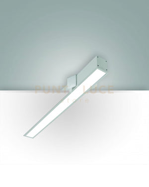 TURNER INCASSO ALLUMINIO 29W 4000K 3570LM OPALE IP40 100CM