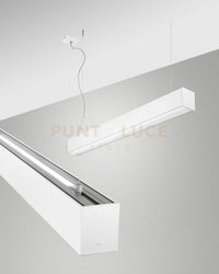 TURNER SOSPENSIONE A DOPPIA EMISSIONE BIANCA 29W+15W 4000K 3570+1440LM PRISMATIC 100CM