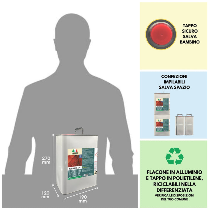 Trattamento cotto TUSCANIA OIL   5LTx4Pz