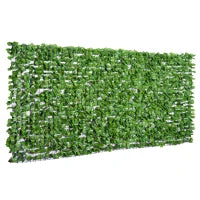 Rotolo di Siepe Artificiale per Balcone e Giardino in PE Verde 300x150cm