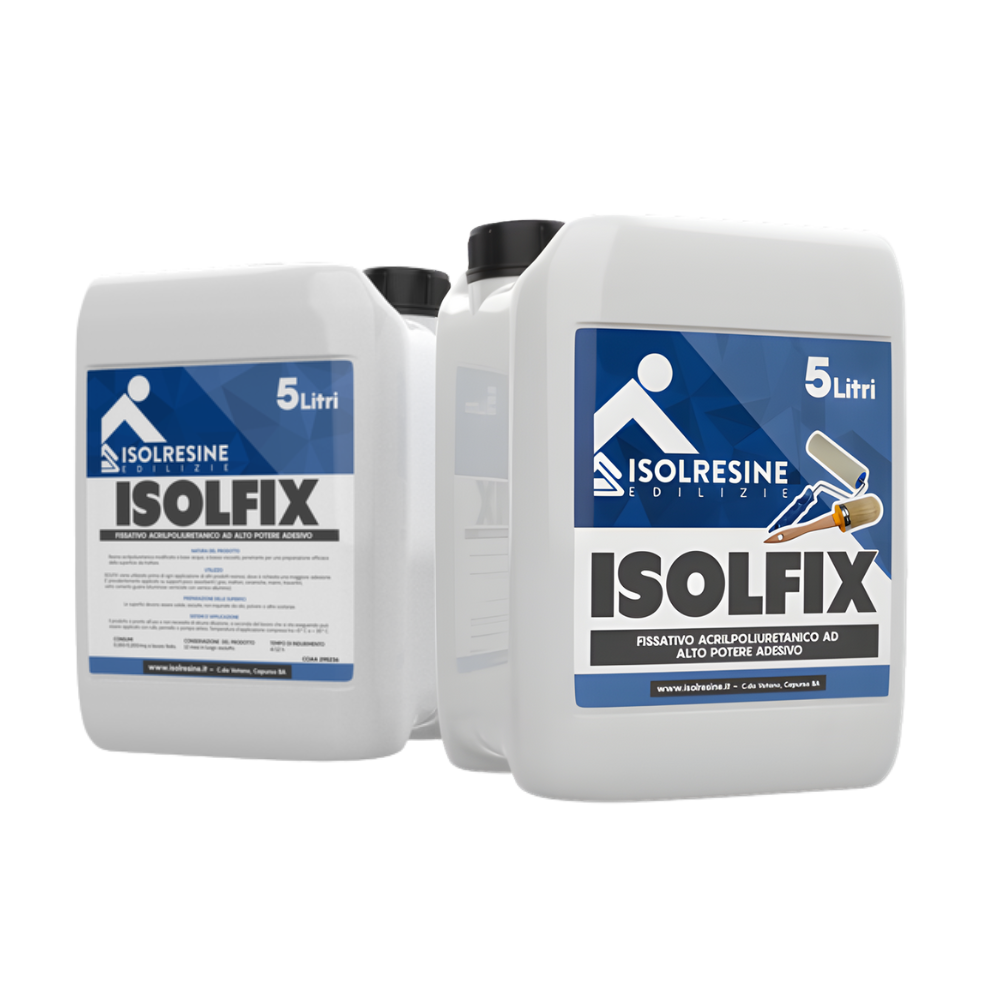Fissativo acrilpoliuretanico isolfix per adesione ottimale 1 l *** formato 5 lt, confezione 1
