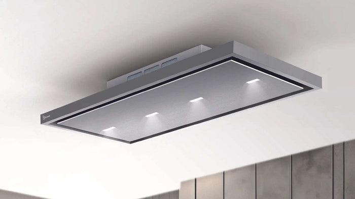 Cappa a soffitto GEA FREE cm 90X60 - Inox - 900 m3/h