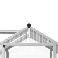 Serra da Giardino 3 x 2 m in Alluminio e Policarbonato, Area 5.5 m², con Fondazione, Finestra e Serratura, Trasparente