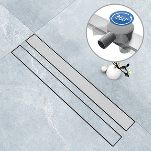 AICA ITALY Canalina doccia a pavimento 60cm con sifone giravole 360°e 2-in-1 scarico doccia Modello standard