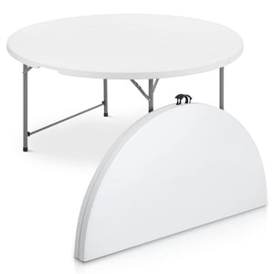 Tavolo rotondo da giardino pieghevole con diametro 160 cm