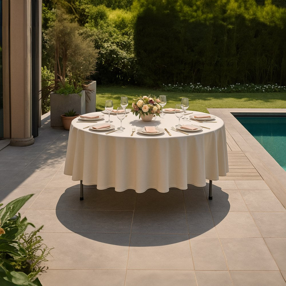 Tavolo rotondo da giardino pieghevole con diametro 160 cm