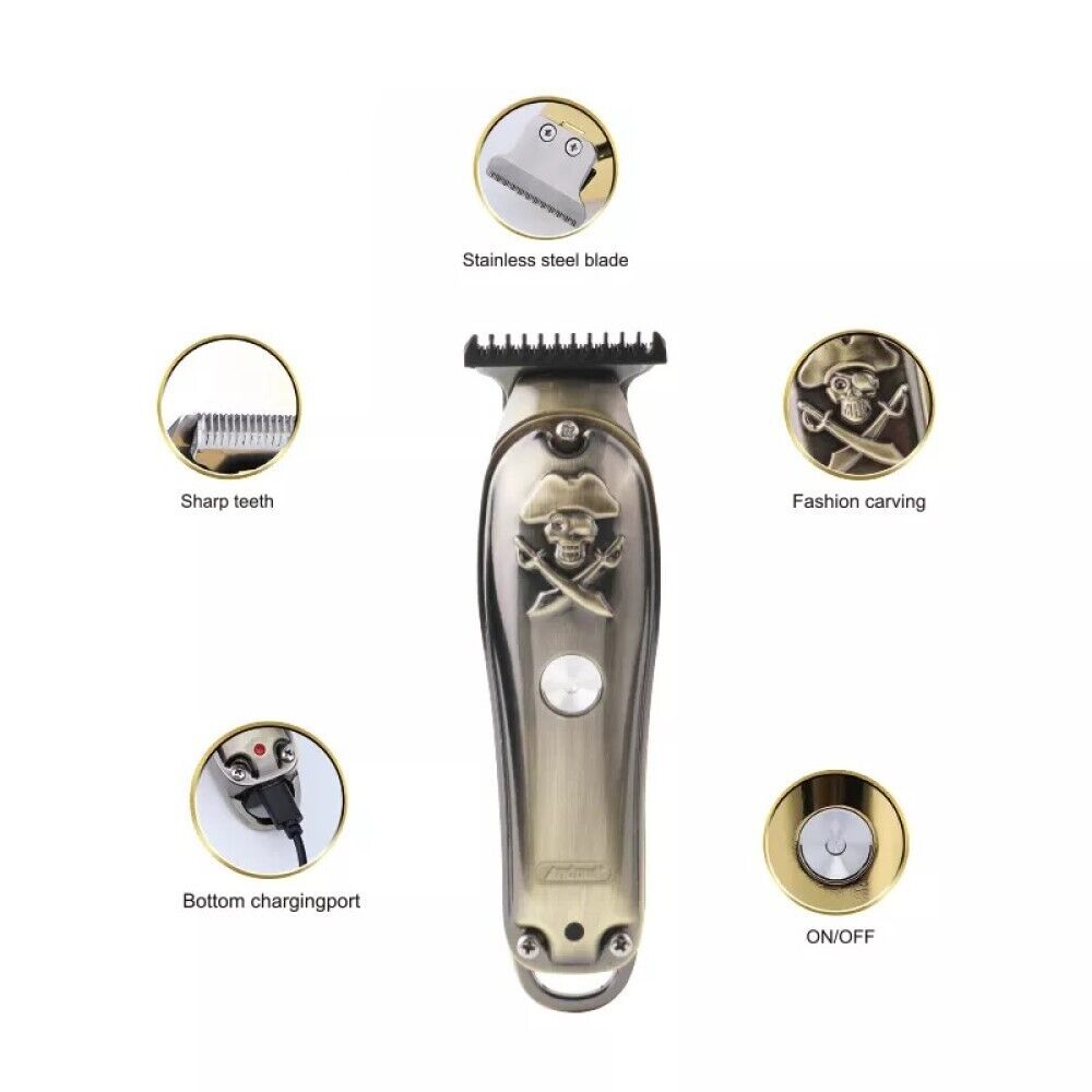 Taglia capelli Tagliacapelli Rasoio elettrico regola barba 3 pettini  USB Q-TF52