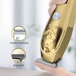 Taglia capelli Tagliacapelli Rasoio elettrico regola barba 3 pettini USB Q-TF53