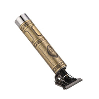 Tagliacapelli Rasoio elettrico regola barba stile vintage 3 pettini USB WS-T99