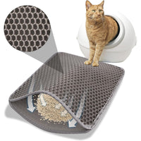Tappetino per lettiera gatti, 30x45, Fori Grandi Antiscivolo Colore Casuale 244