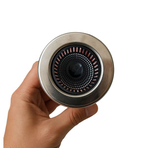 Tappo Lavandino Click Clack 2in1 Piletta Filtro Scarico Lavabo Universale 87013