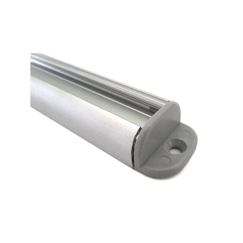 Tappo Tappini Termine Per Chiusura e Fissaggio A Muro Profilo Barra Alluminio Rigida Tondo BA3200A