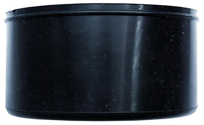 Tappo condensa  100 mm  in silicone nero chiuso  canna fumaria pellet