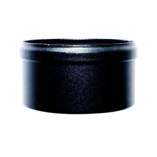 Tappo condensa  80 mm chiuso in acciaio inox verniciato nero canna fumaria pellet