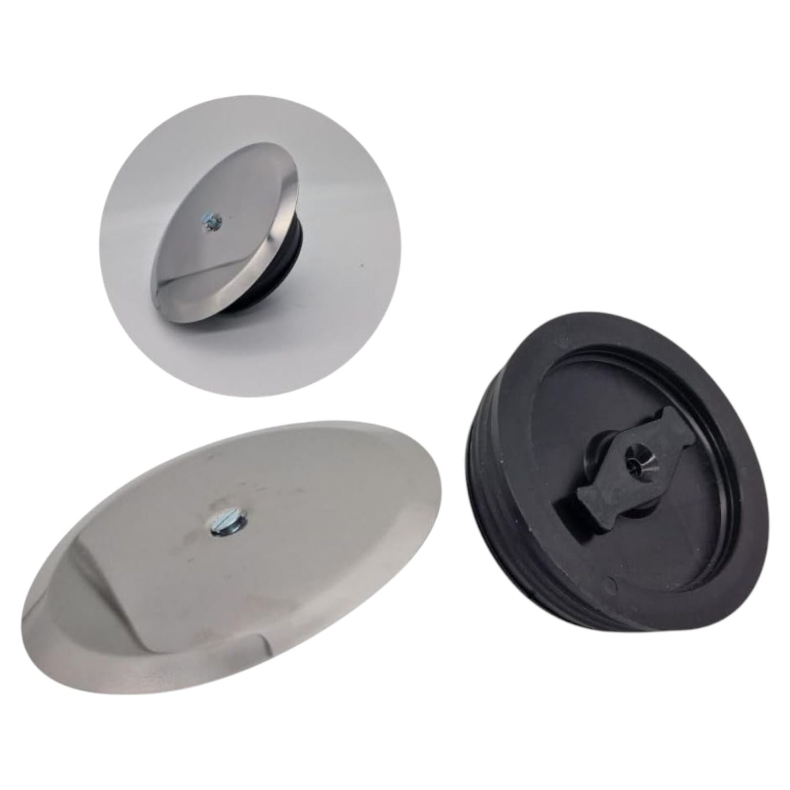 Tappo per scarico WC ad ESPANSIONE Inox diametro 100 sifone a pavimento pozzetto